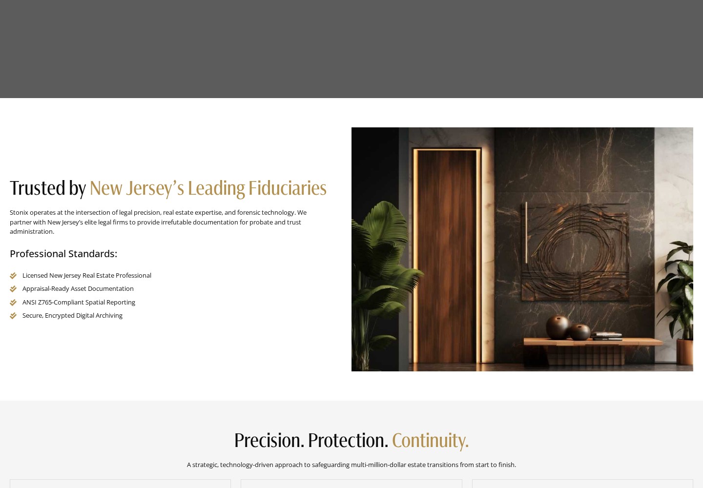 Stonix Estate Logistics website homepage
